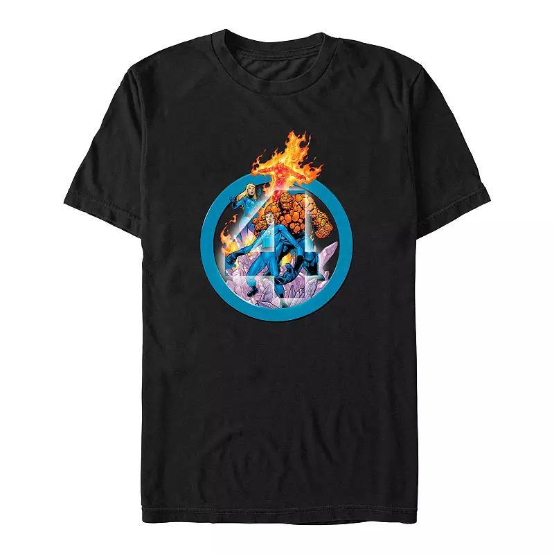 Big & Tall Marvel Fantastic Four Clear Logo Graphic Tee, Mens Product Image