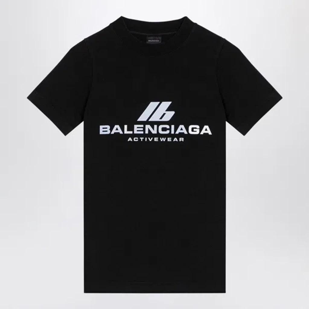 BALENCIAGA Activewear Fitted T-shirt In Black Product Image