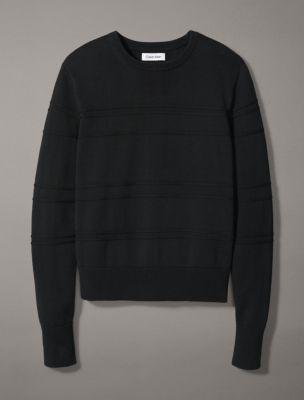 Smooth Cotton Stripe Sweater Product Image