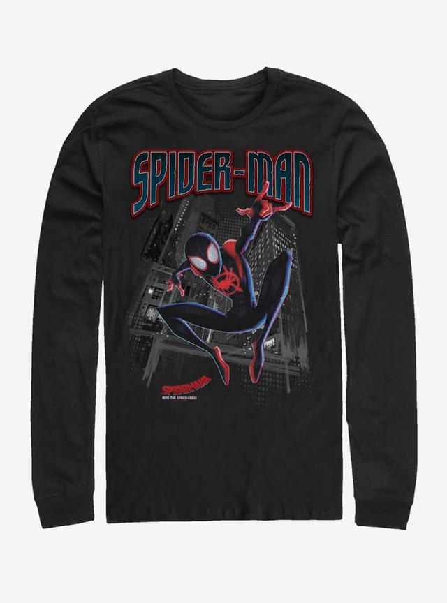 Marvel Spider-Man Tower Hero Long-Sleeve T-Shirt Product Image