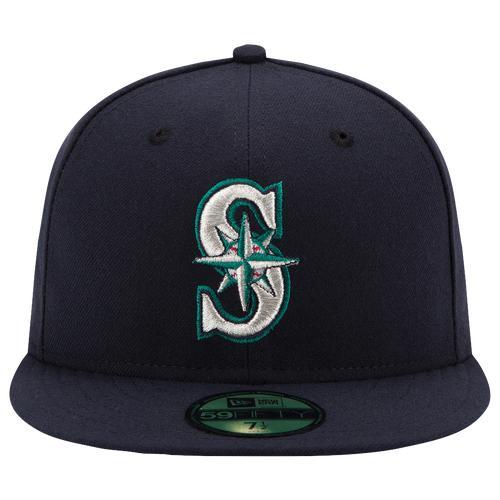 Mens New Era Seattle Mariners Authentic Collection On Field 59FIFTY Fitted Hat Blue Product Image