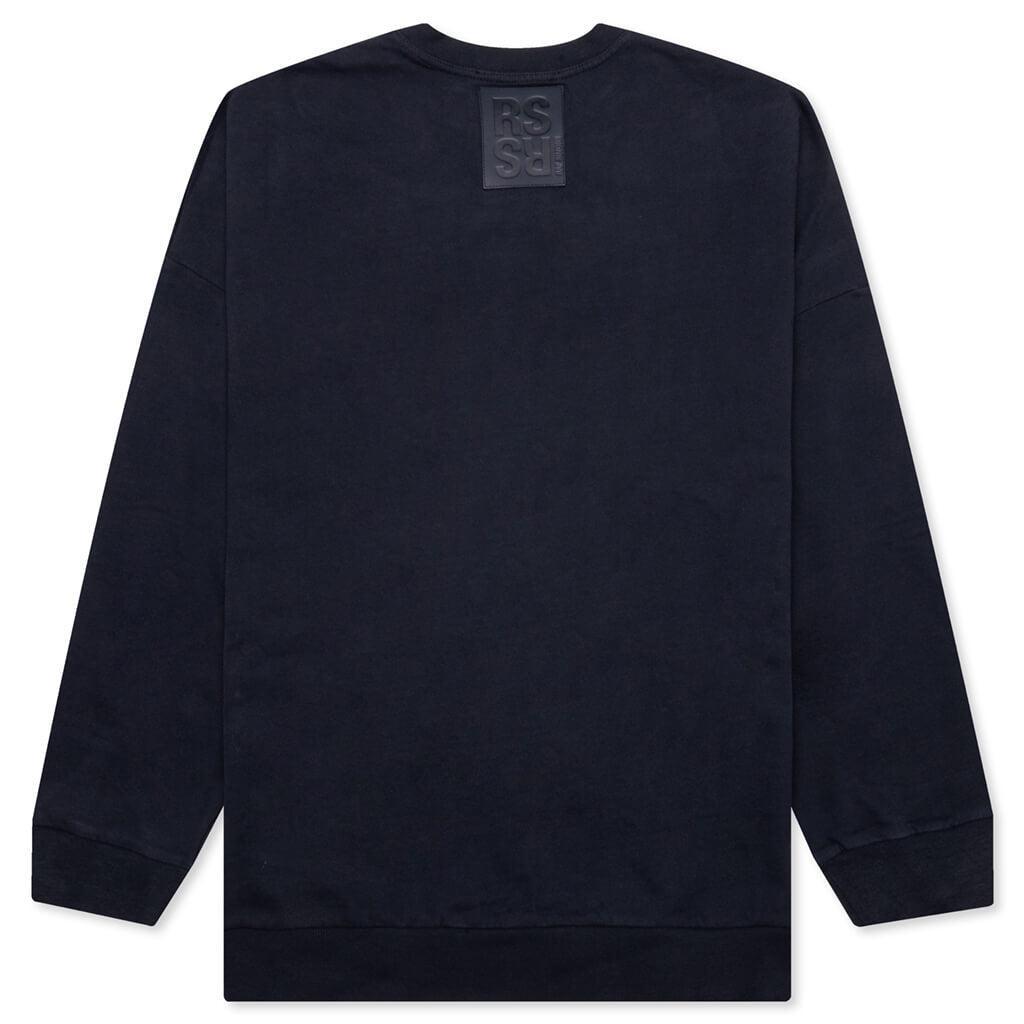 Crewneck Sweater w/ R Print - Dark Navy Male Product Image