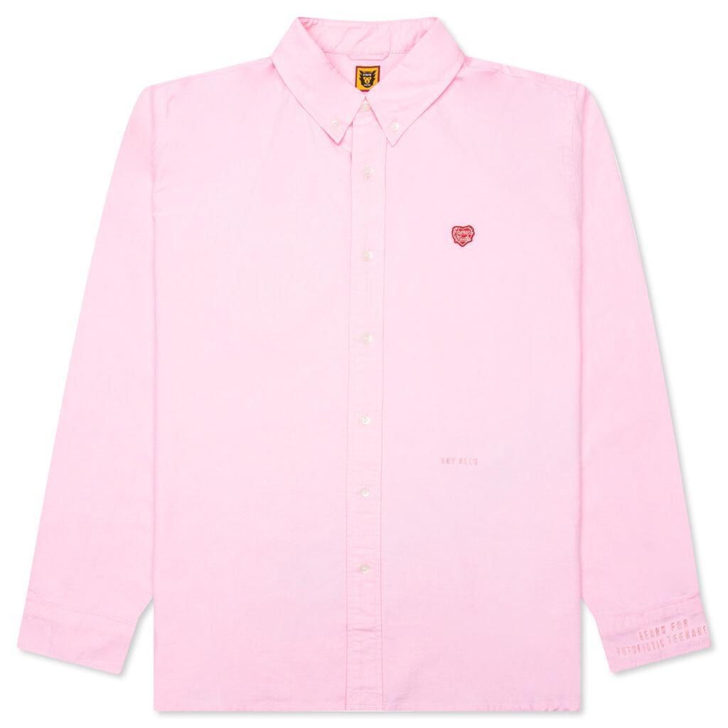 Oxford B.D L/S Shirt - Pink Male Product Image