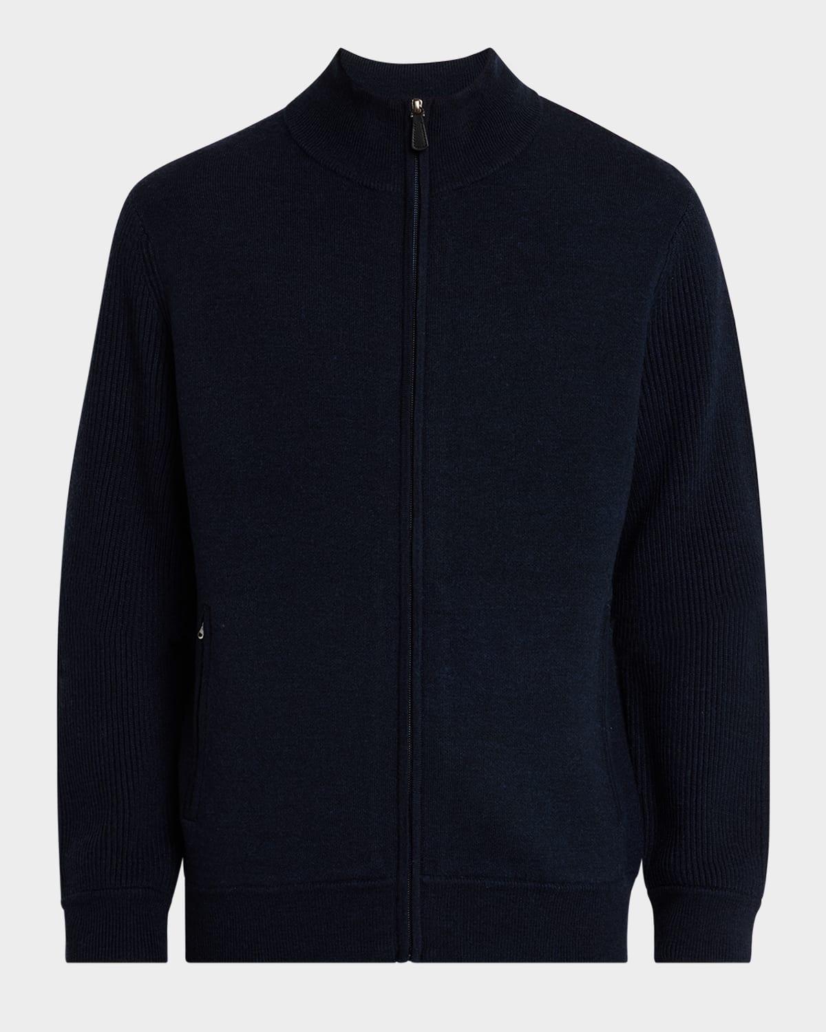 VALENTINO Zip Detailed Long In Blue Product Image