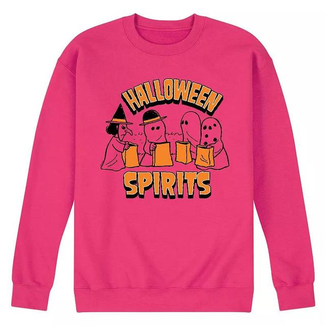 Mens Peanuts Halloween Spirits Long Sleeve Graphic Tee Product Image