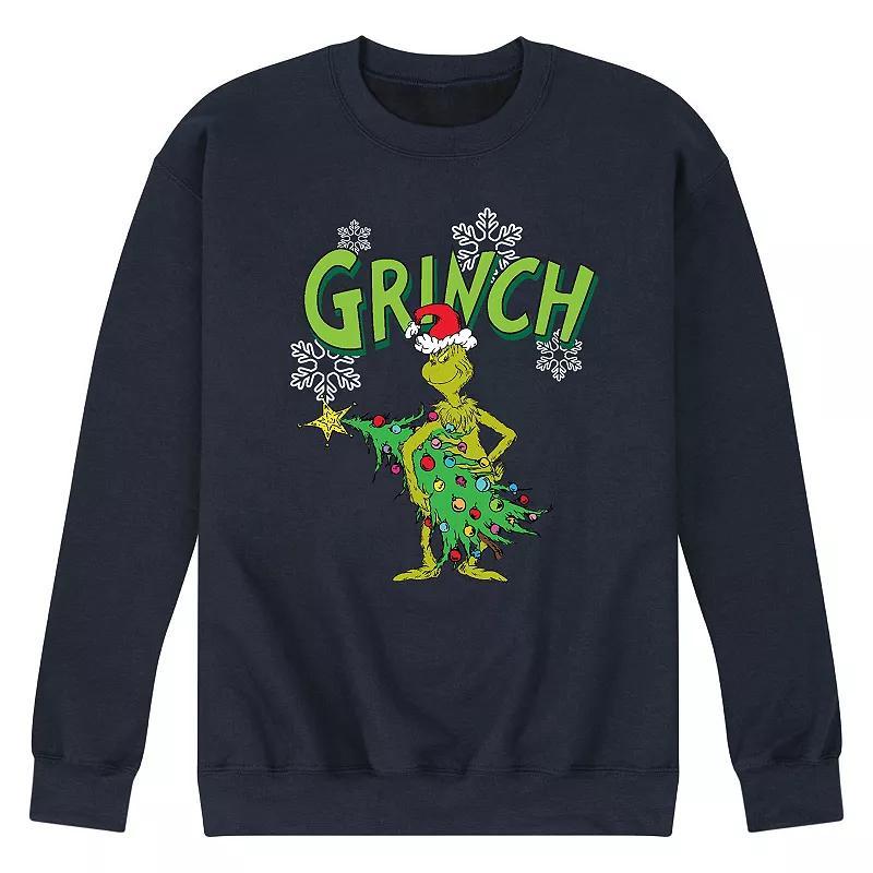 Mens Dr. Seuss The Grinch Sweatshirt Blue Product Image