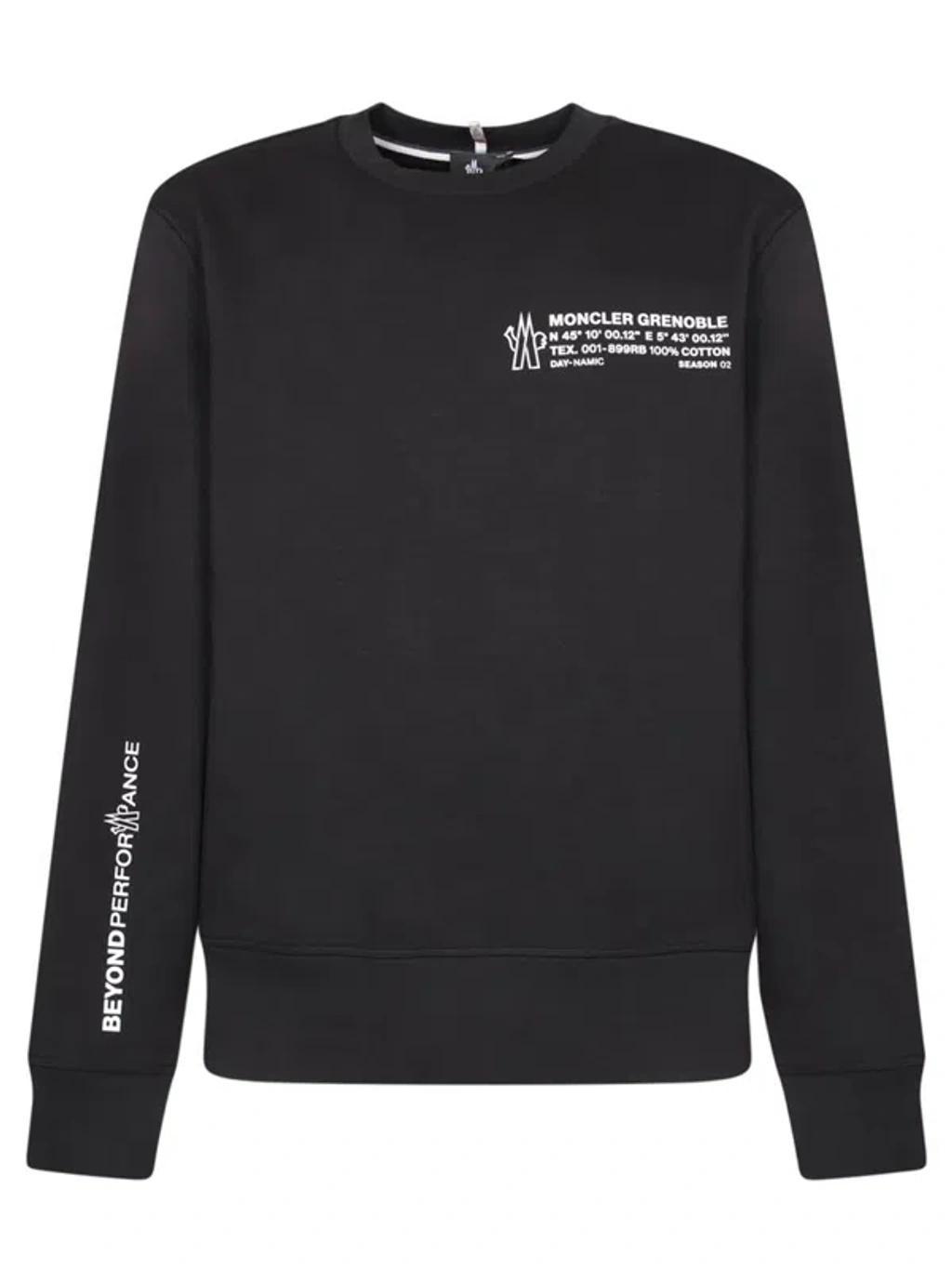 Logo Cotton-blend Jersey Sweatshirt In Black Product Image