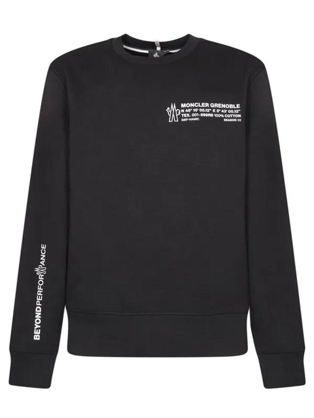 Logo Crewneck Black Sweatshirt Product Image