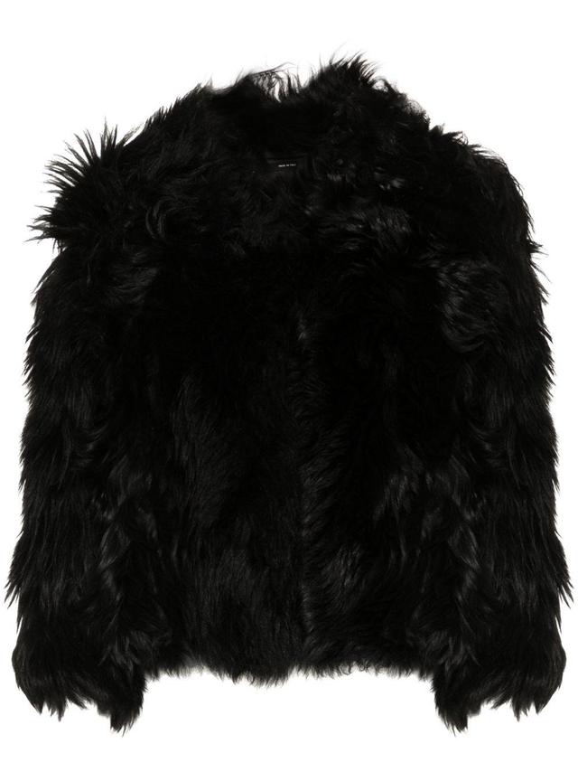 shearling fur jacket Product Image