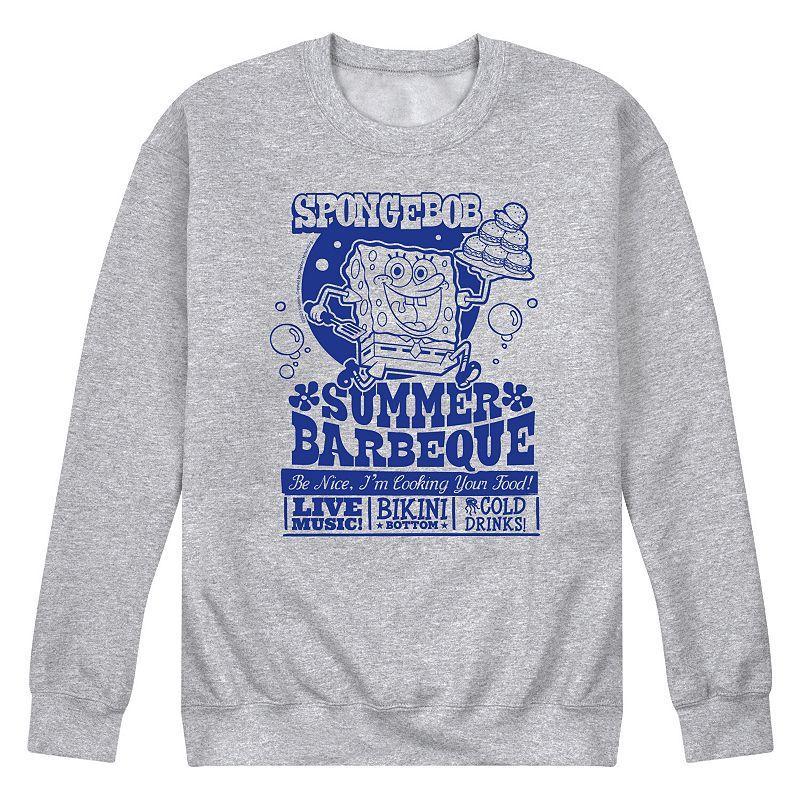 Mens Nickelodeon SpongeBob SquarePants Summer BBQ Fleece Sweatshirt Product Image