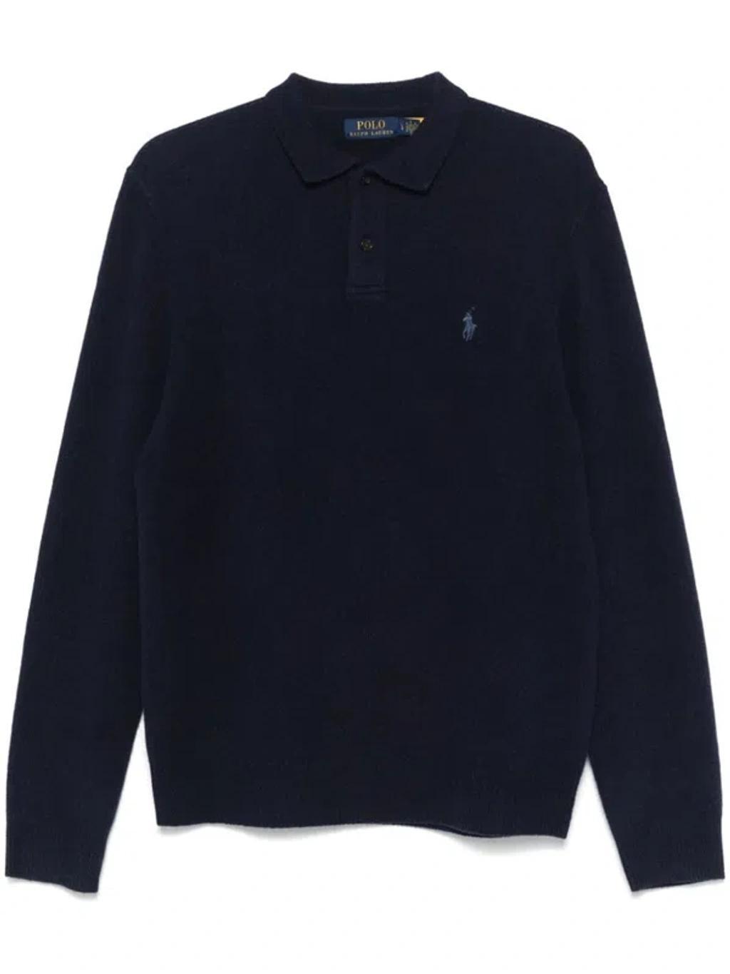 Knitted Polo Shirt In Blue product image