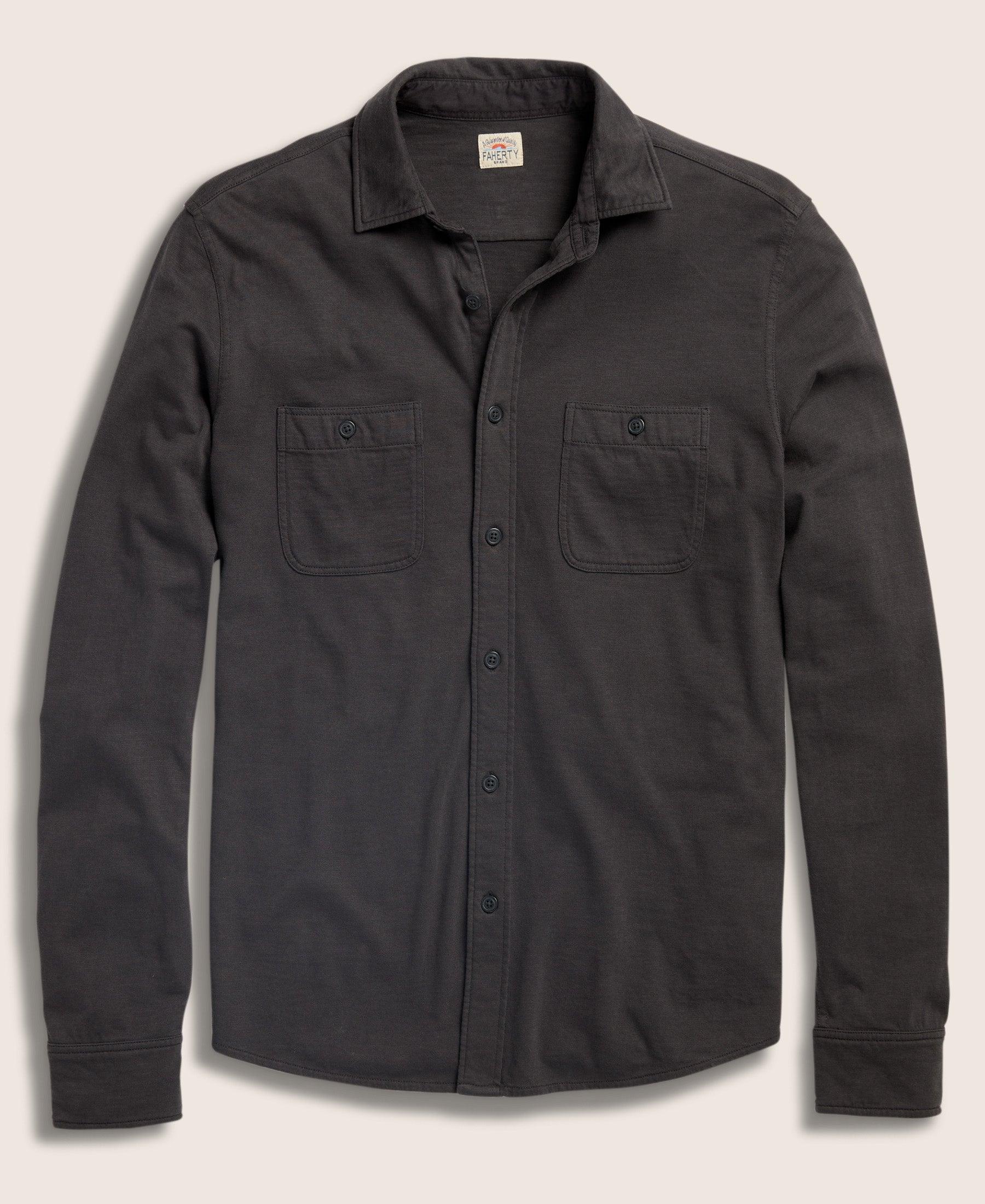 Sunwashed Knit Shirt - Washed Black Male Product Image