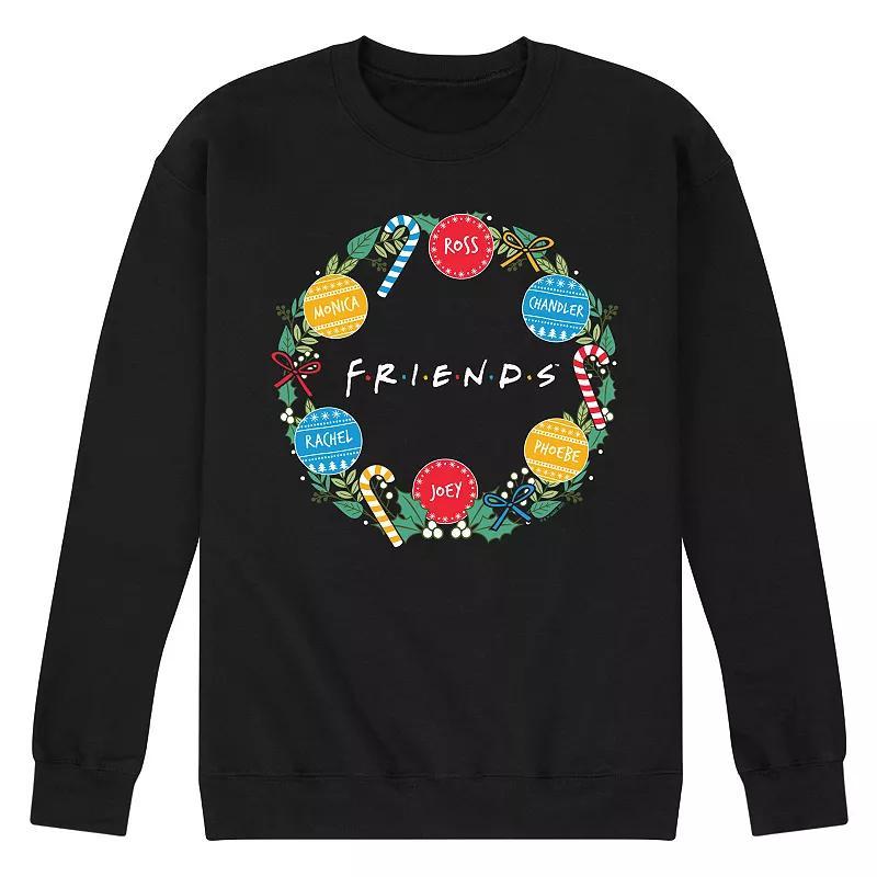 Mens Friends Logo Wreath Fleece Sweatshirt Product Image