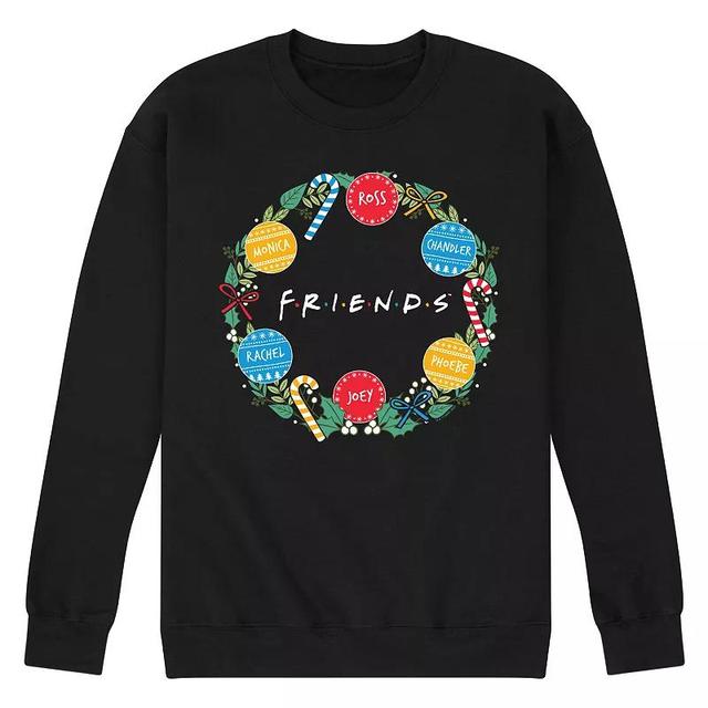 Mens Friends Logo Wreath Fleece Sweatshirt Product Image