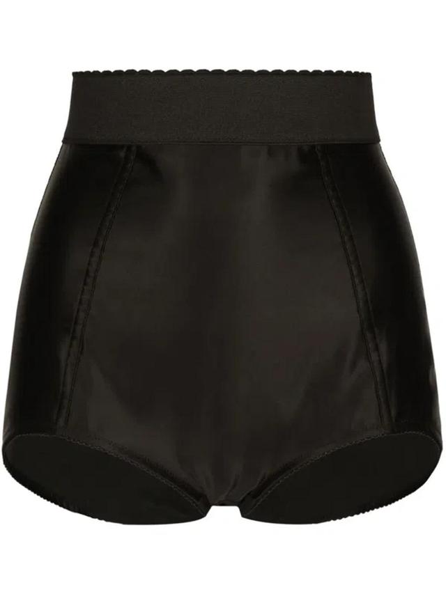 DOLCE & GABBANA Kurze High-waist-shorts In Black Product Image