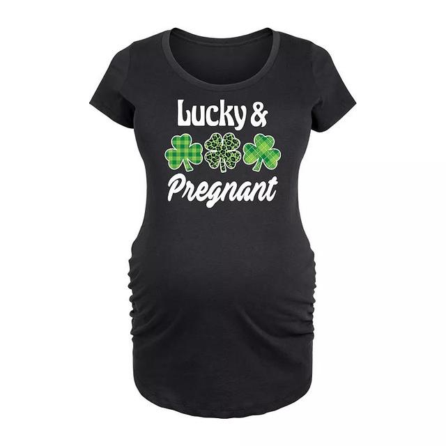 Maternity Hungry Graphic Tee, Womens Blue Product Image