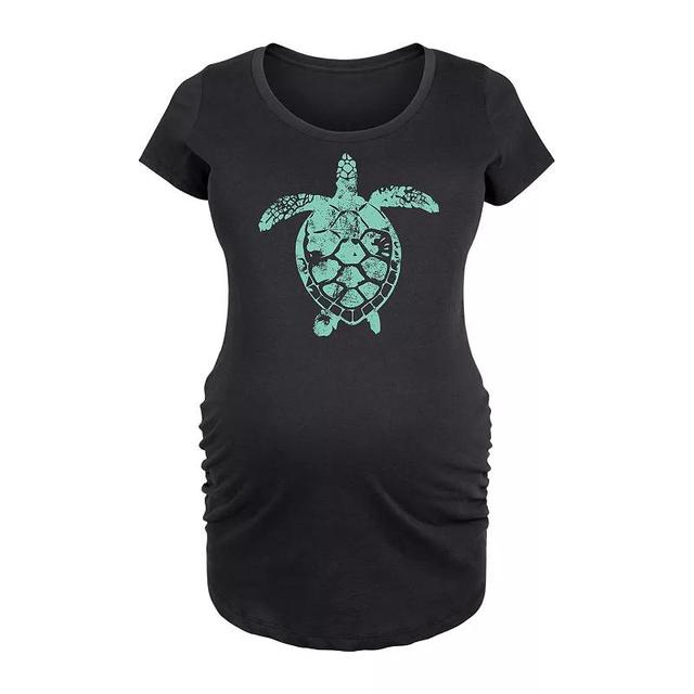 Maternity Sea Turtle Illustration Graphic Tee, Womens Product Image