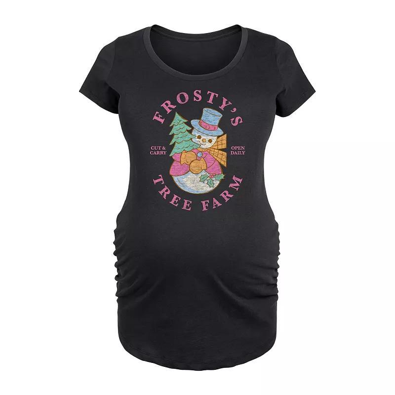 Maternity Frostys Tree Farm Graphic Tee, Womens Product Image