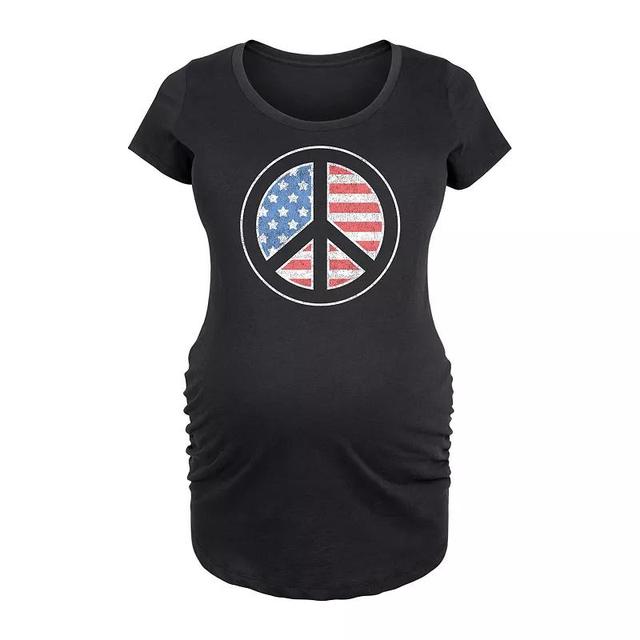 Maternity Irish Collegiate Graphic Tee, Womens Black Product Image