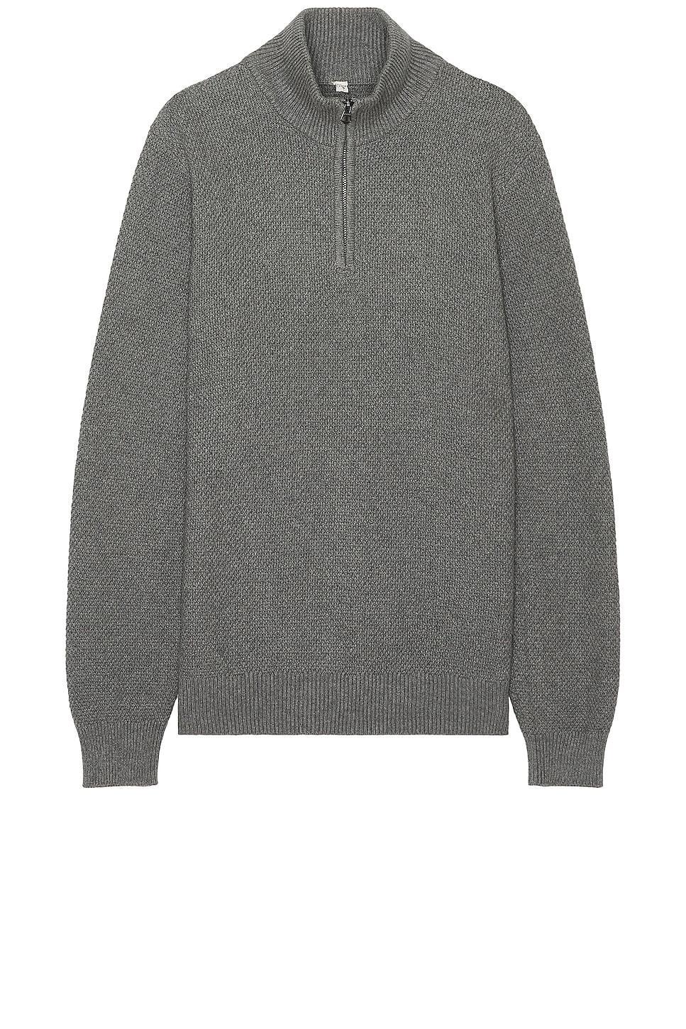 Schott Waffle Weave Sweater in Grey Product Image