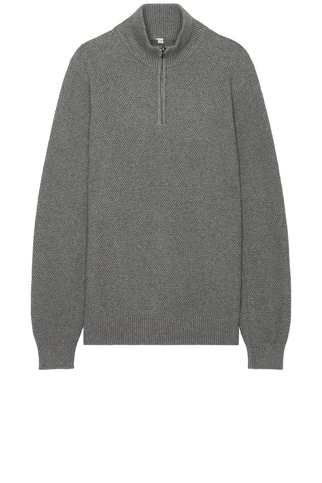 Schott Waffle Weave Sweater in Grey Product Image