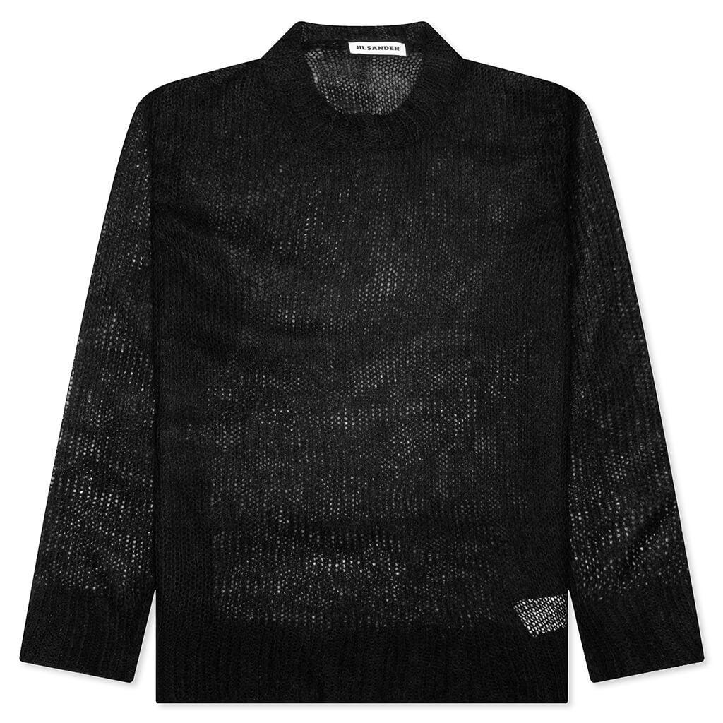 Layered Sweater With T-Shirt - Black Male Product Image