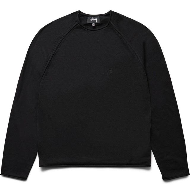 MONCLER Logo Crewneck Black Sweatshirt Product Image