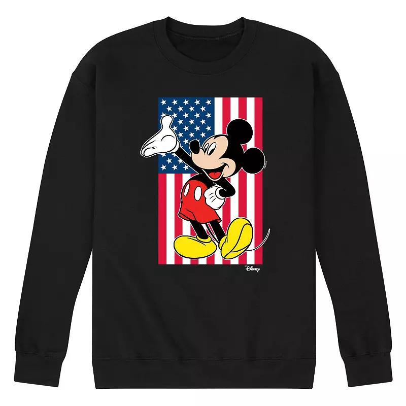 Disneys Mickey Mouse Mens Flag Fleece Sweatshirt Product Image