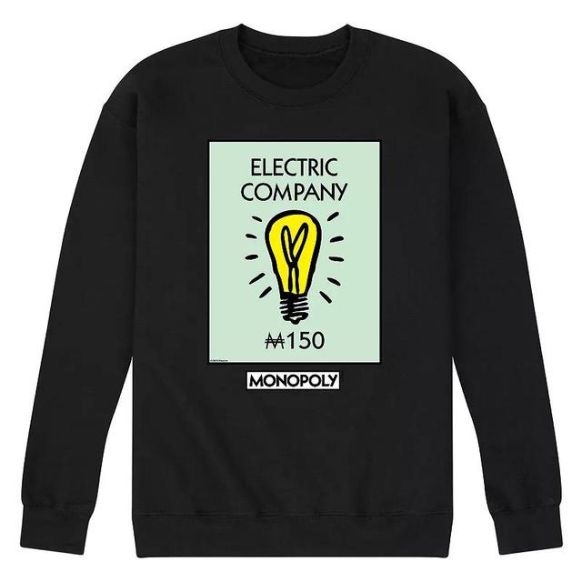 Mens Monopoly Electric Company Fleece Sweatshirt Product Image