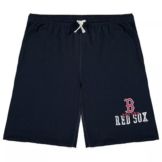 Mens Boston Red Sox Big & Tall French Terry Shorts Blue Product Image