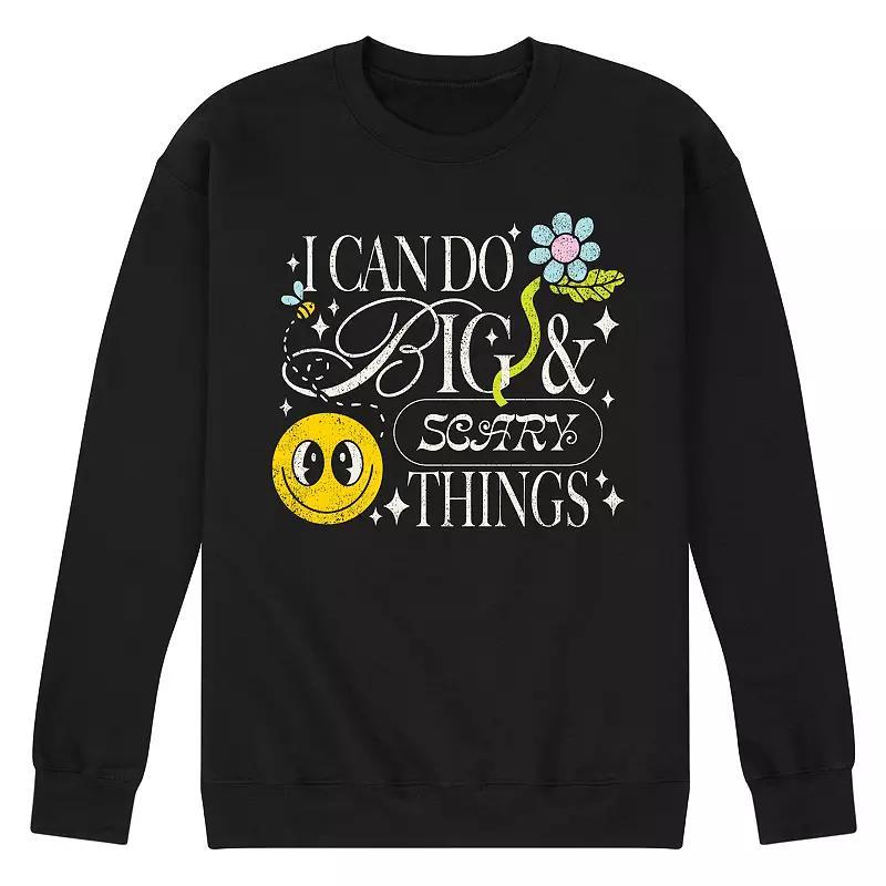 Mens Big and Scary Things Fleece Sweatshirt Product Image