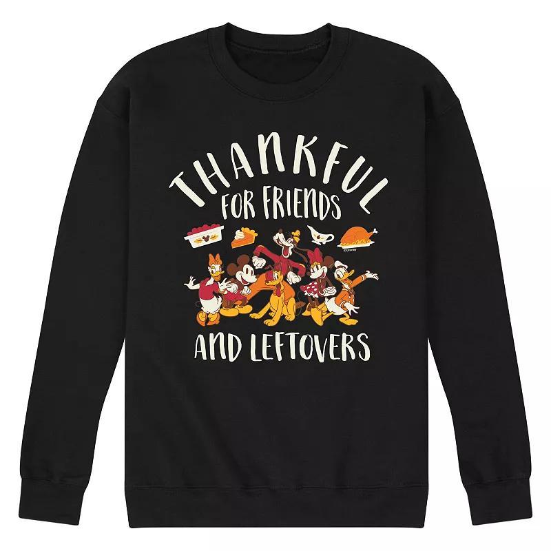 Disneys Mickey Mouse & Friends Mens Friends And Leftovers Fleece Sweatshirt Product Image