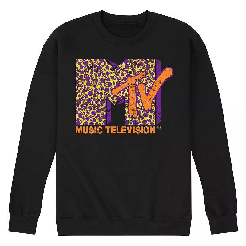 Mens MTV Halloween Skull Logo Graphic Fleece Product Image