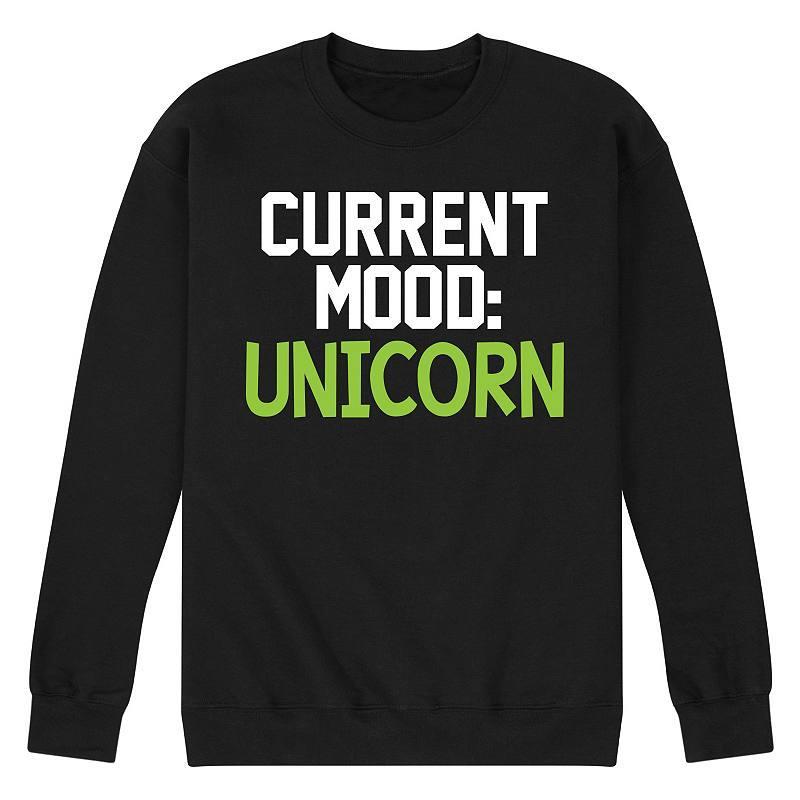 Mens Current Mood Fleece Sweatshirt Black Product Image