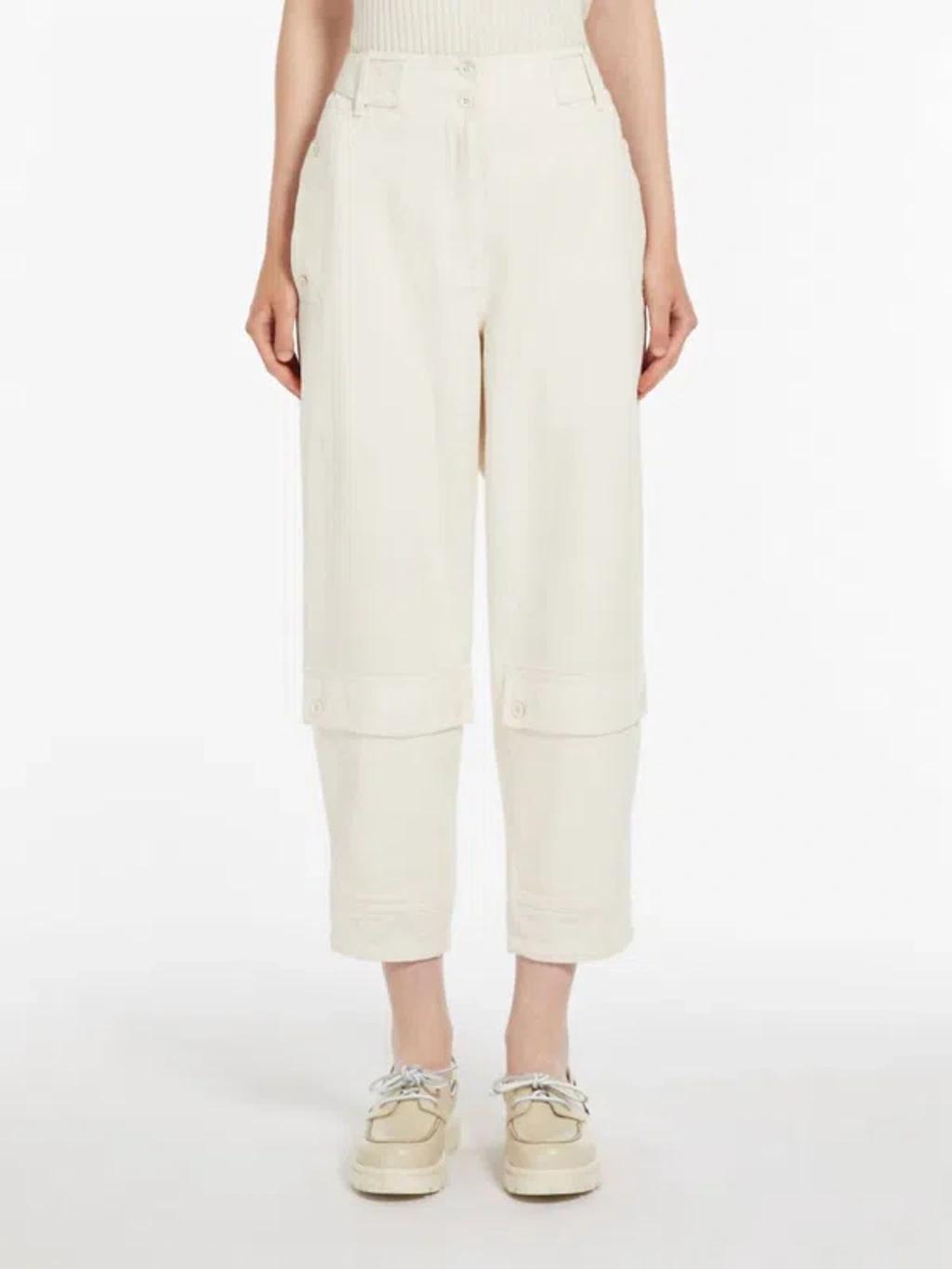 Cotton Worker Trousers In Brown product image