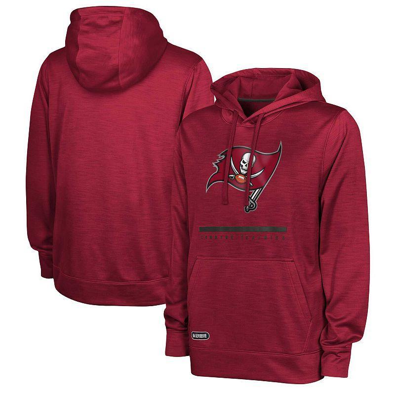 Mens Red Tampa Bay Buccaneers Speed Drill Streak Pullover Hoodie Product Image