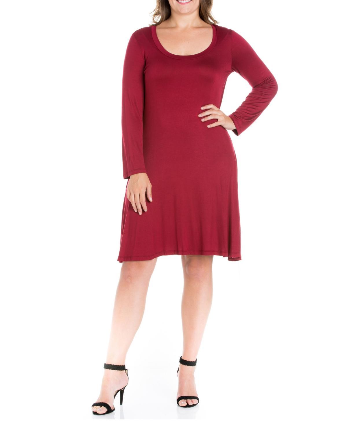 Womens Plus Size Flared Dress Product Image