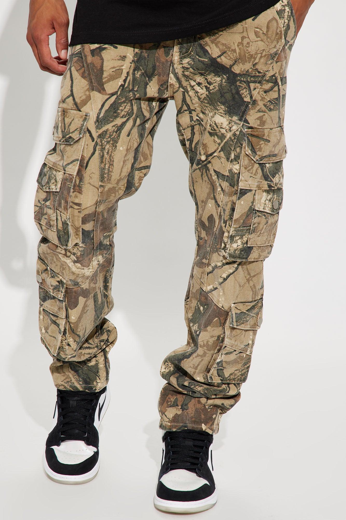 Never Too Many Pockets Cargo Slim Jeans - Camouflage Product Image