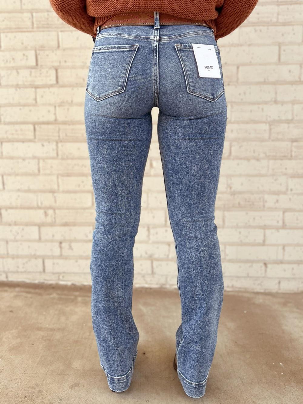 Vervet Mid-Rise Bootcut Medium Wash Jeans Product Image