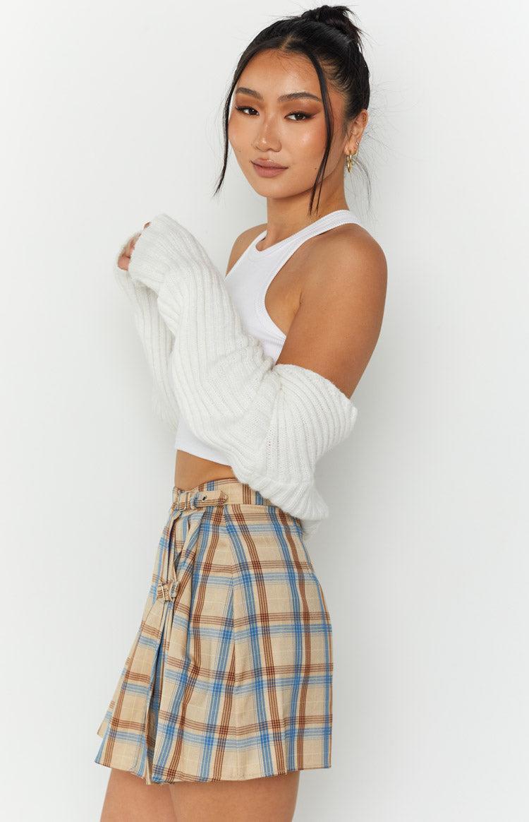 Pyara Plaid Mini Skirt Product Image