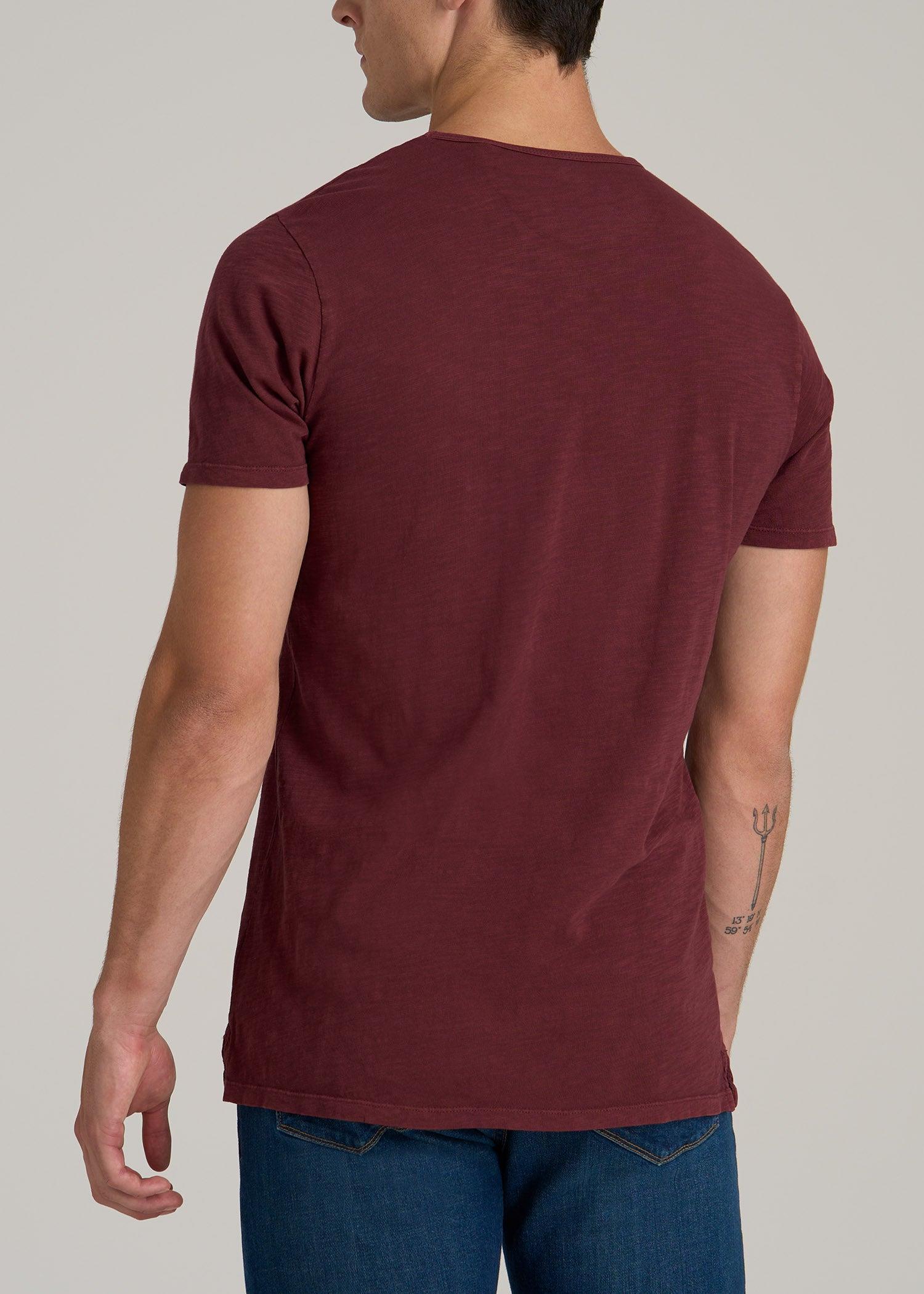 REGULAR-FIT Slub Tee in Red Ochre - Tall Men's Shirts Male Product Image