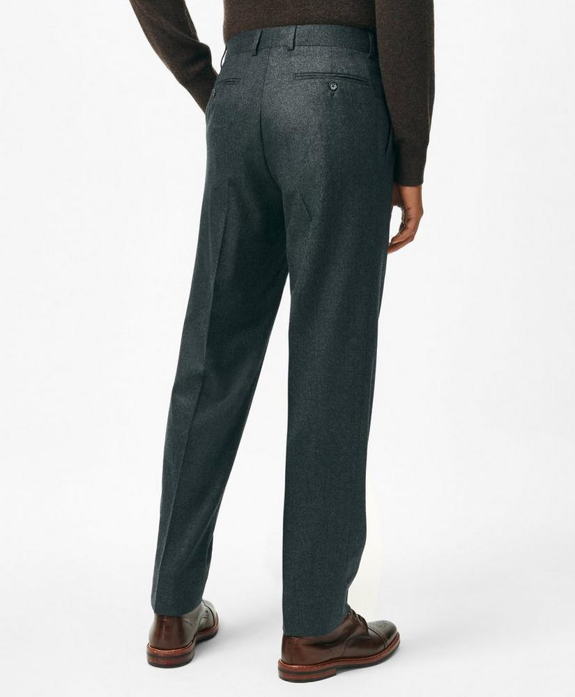 Classic Fit Double-Pleated Dress Pants in Wool Flannel Product Image