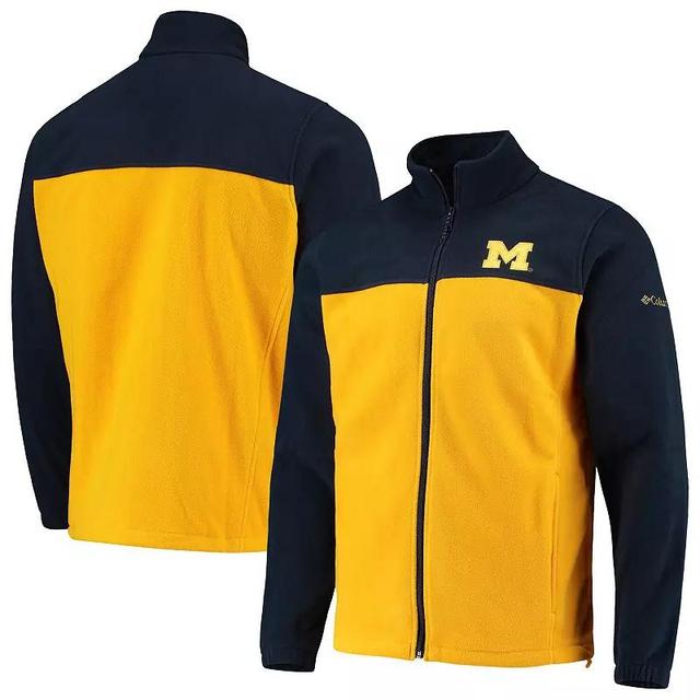 Mens Columbia Black/Red Wisconsin Badgers Flanker III Fleece Team Full-Zip Jacket Product Image