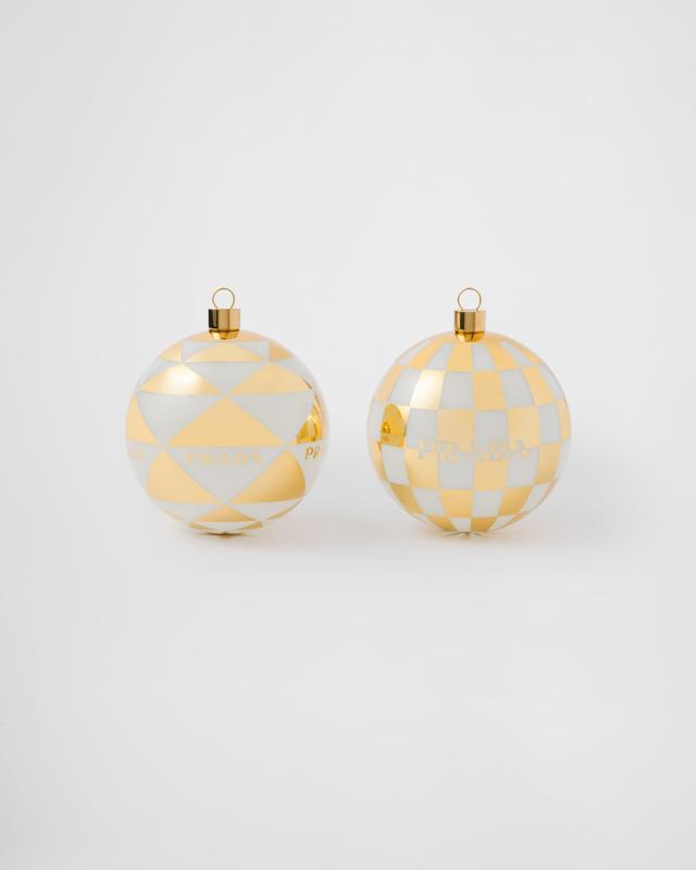 Glass Christmas ornament set Product Image