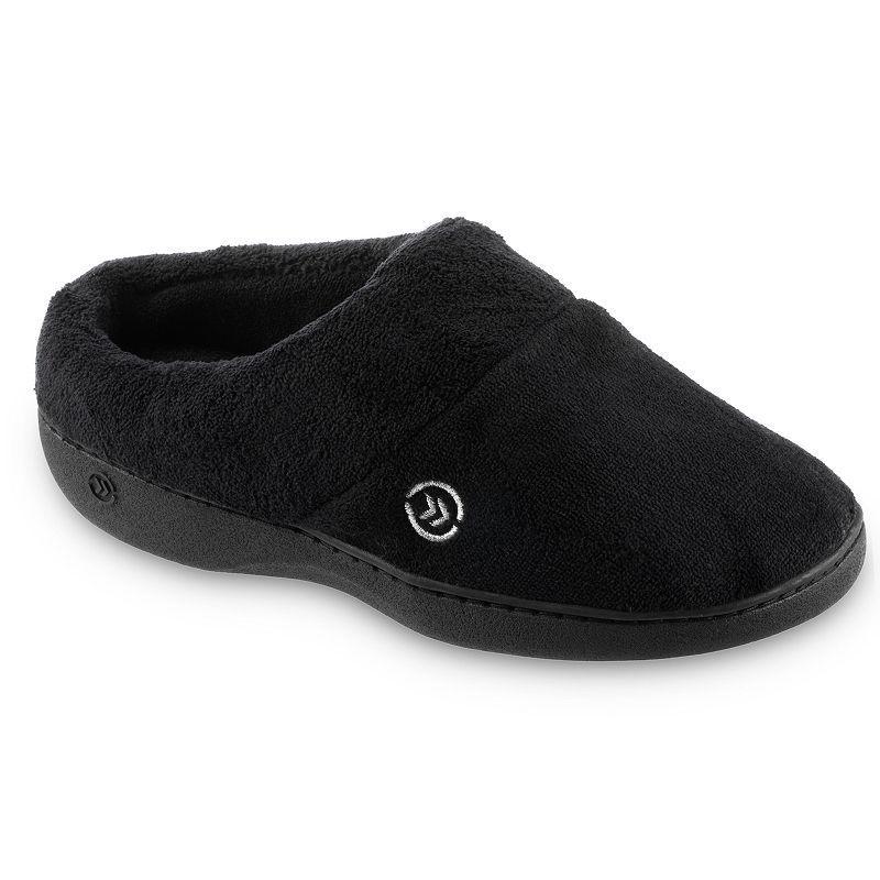 isotoner Mixed Microterry Hoodback Womens Slippers Product Image