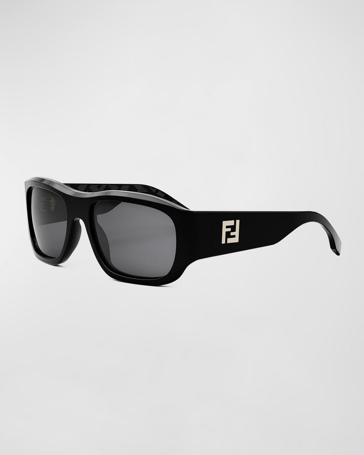 Mens FF Logo Rectangle Sunglasses Product Image