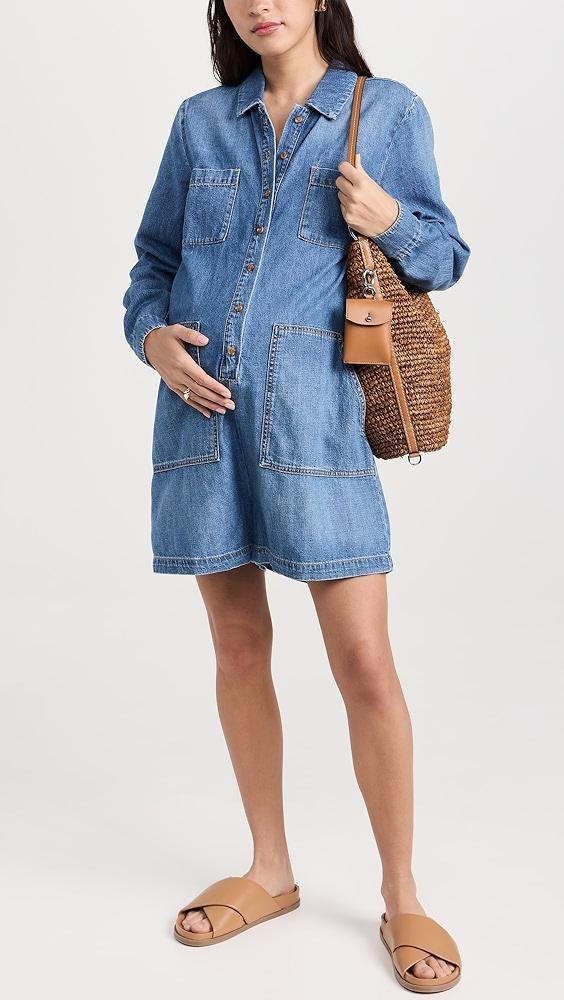 HATCH The Denim Utility Romper | Shopbop Product Image