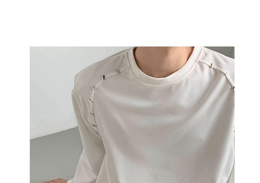 Crewneck Plain Sweatshirt Product Image