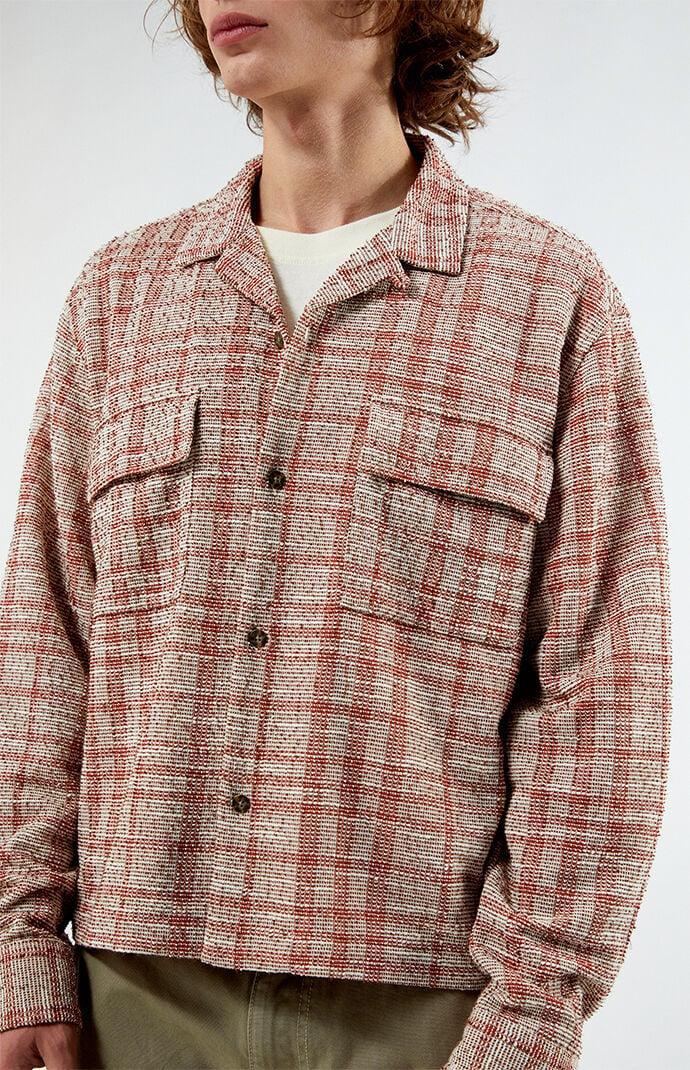 Men's Woven Cropped Flannel Shirt Product Image