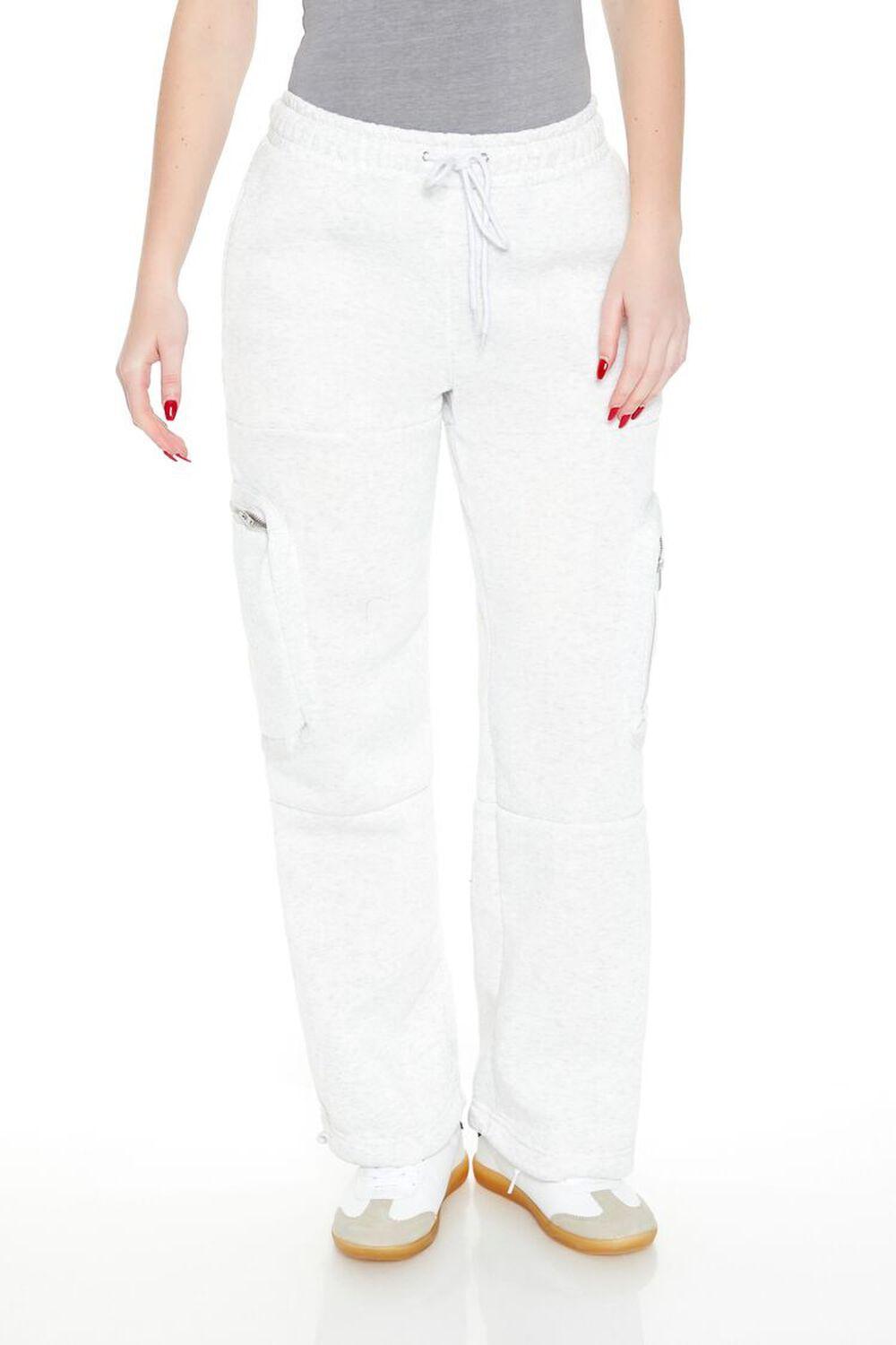 Fleece Toggle Cargo Sweatpants | Forever 21 Product Image